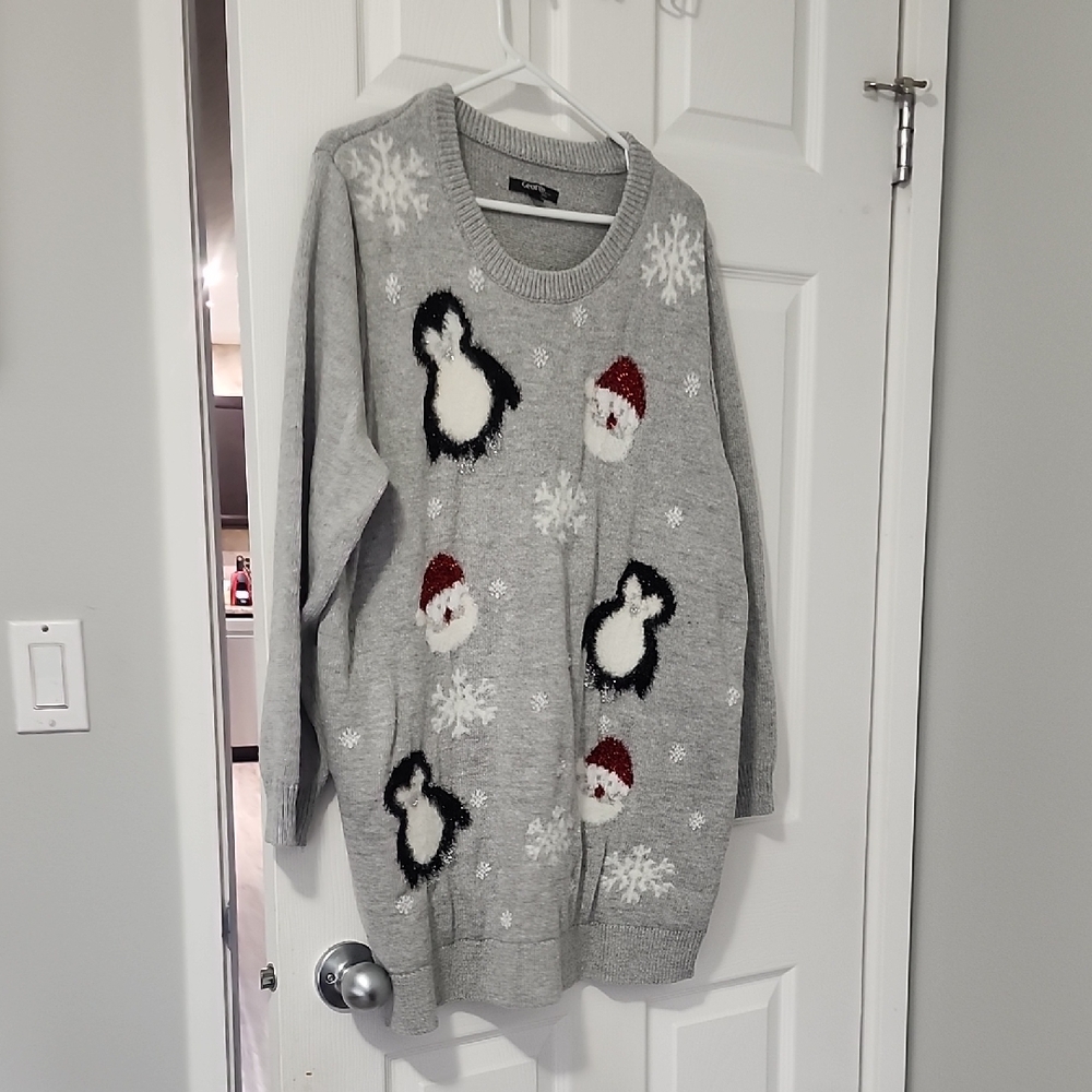 George Gray Festive Penguin and Santa Sweater